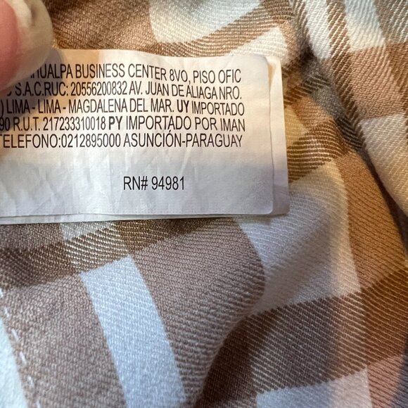 Brown & White Plaid Fitted Mini‎ Dress Forever 21 Size Medium - Picture 9 of 11